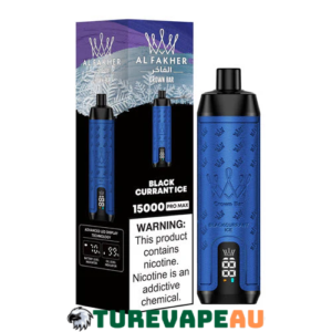 ALFAKHER CROWN BAR – BLACK CURRENT ICE – 15000 PUFFS