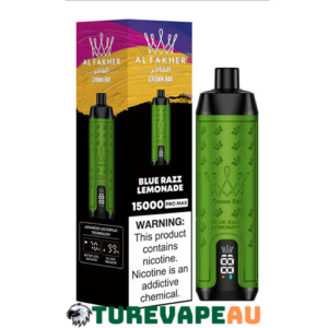 ALFAKHER CROWN BAR – BLUE RAZZ LEMONADE – 15000 PUFFS